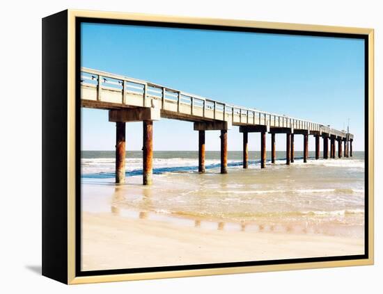 Sunlit Pier II-Gail Peck-Framed Stretched Canvas