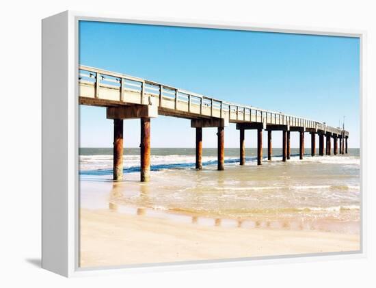 Sunlit Pier II-Gail Peck-Framed Stretched Canvas