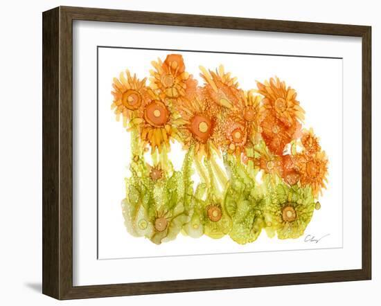 Sunlit Poppies I-Cheryl Baynes-Framed Art Print