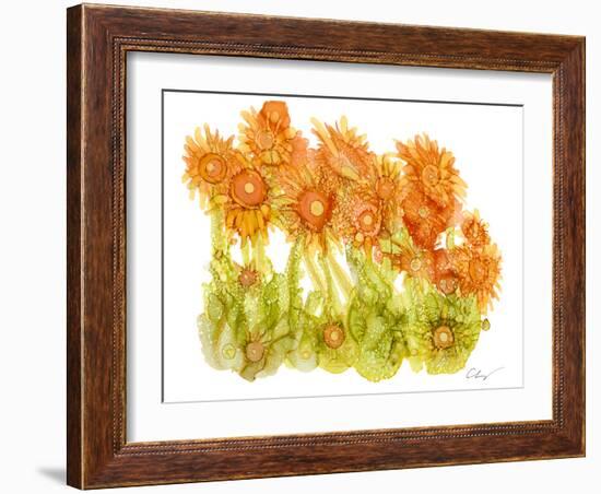 Sunlit Poppies I-Cheryl Baynes-Framed Art Print