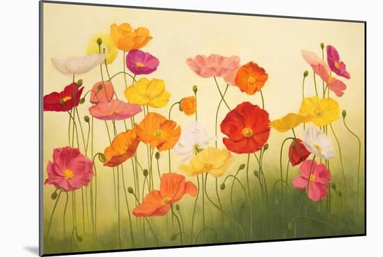 Sunlit Poppies-Janelle Kroner-Mounted Art Print