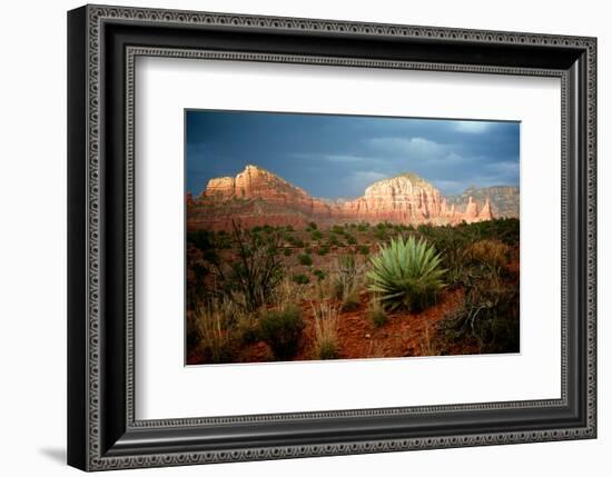 Sunlit Rocks-Doug Nelson-Framed Premium Giclee Print