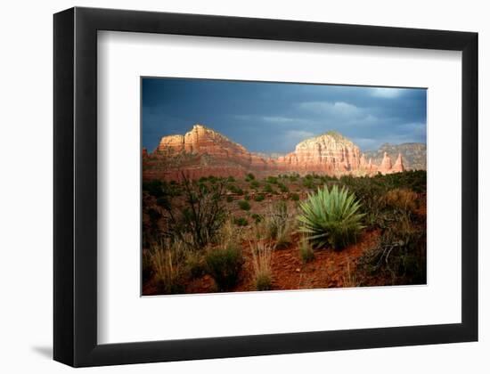 Sunlit Rocks-Doug Nelson-Framed Premium Giclee Print