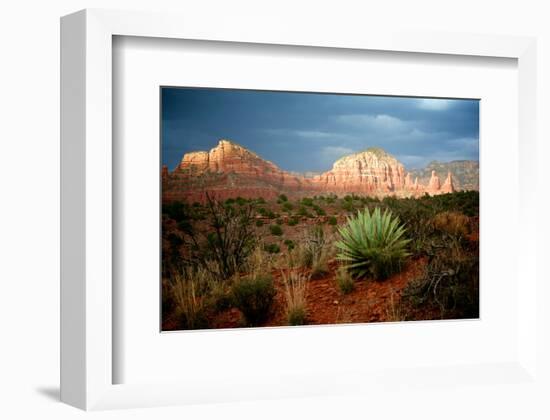 Sunlit Rocks-Doug Nelson-Framed Premium Giclee Print