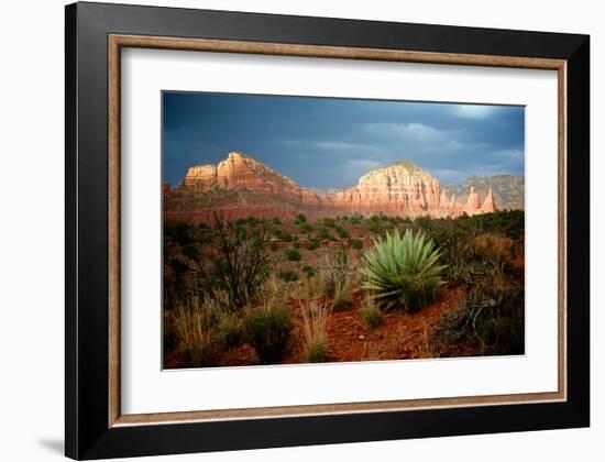 Sunlit Rocks-Doug Nelson-Framed Art Print