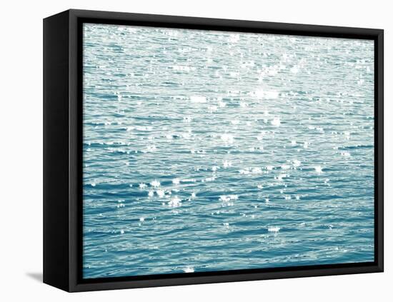 Sunlit Sea Aqua-Maggie Olsen-Framed Stretched Canvas