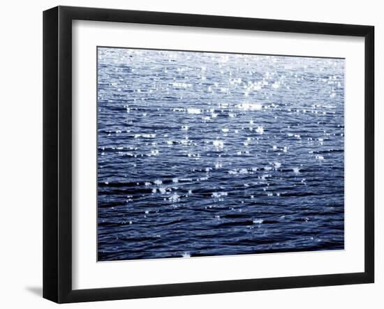 Sunlit Sea Indigo-Maggie Olsen-Framed Art Print