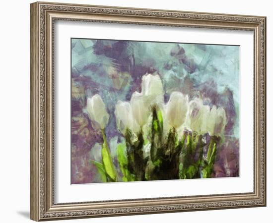 Sunlit Tulips II-Noah Bay-Framed Art Print