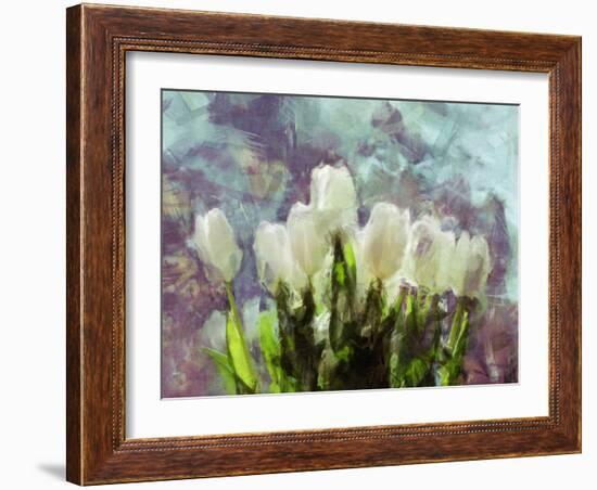 Sunlit Tulips II-Noah Bay-Framed Art Print