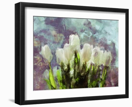 Sunlit Tulips II-Noah Bay-Framed Art Print