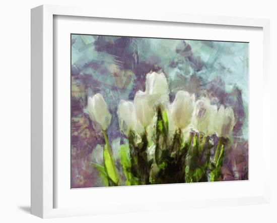 Sunlit Tulips II-Noah Bay-Framed Art Print