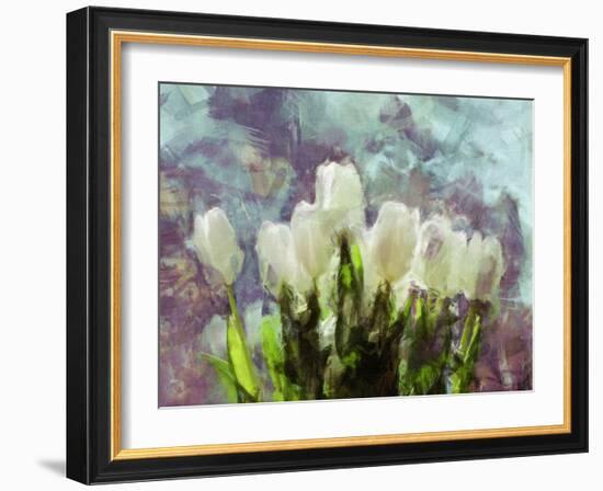 Sunlit Tulips II-Noah Bay-Framed Art Print