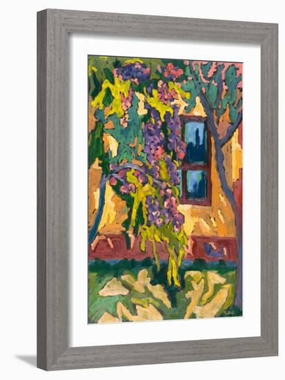 Sunlit Wall With Fruit Tree, 2005-Marta Martonfi-Benke-Framed Giclee Print