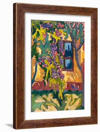 Sunlit Wall With Fruit Tree, 2005-Marta Martonfi-Benke-Framed Giclee Print