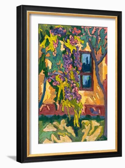 Sunlit Wall With Fruit Tree, 2005-Marta Martonfi-Benke-Framed Giclee Print