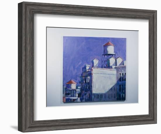 Sunlit Water Towers-Patti Mollica-Framed Giclee Print