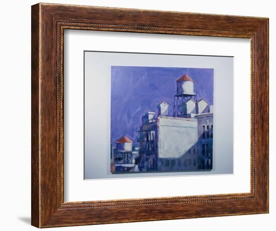 Sunlit Water Towers-Patti Mollica-Framed Giclee Print