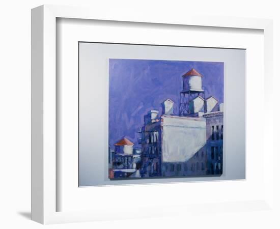 Sunlit Water Towers-Patti Mollica-Framed Giclee Print