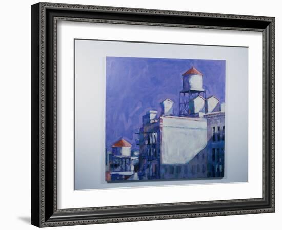 Sunlit Water Towers-Patti Mollica-Framed Giclee Print
