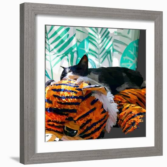 Sunning Kitties I-Emily Kalina-Framed Art Print