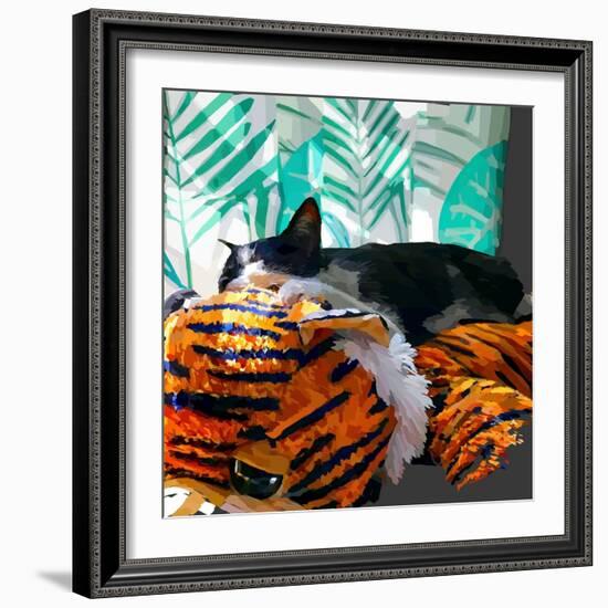 Sunning Kitties I-Emily Kalina-Framed Art Print