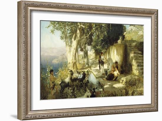 Sunny Afternoon at the Well-Henryk Siemieradzki-Framed Giclee Print