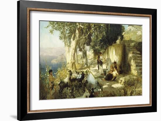 Sunny Afternoon at the Well-Henryk Siemieradzki-Framed Giclee Print