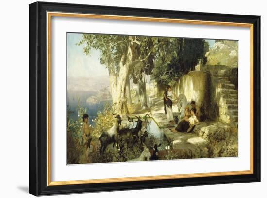 Sunny Afternoon at the Well-Henryk Siemieradzki-Framed Giclee Print