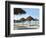 Sunny Beach and Palapas-Randy Faris-Framed Photographic Print