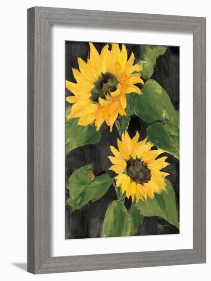 Sunny Blooms on Black-Albena Hristova-Framed Premium Giclee Print