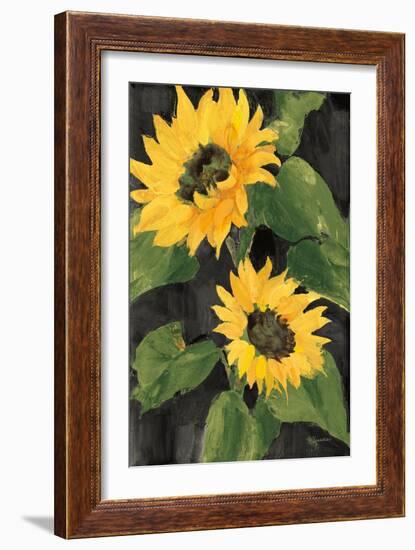 Sunny Blooms on Black-Albena Hristova-Framed Premium Giclee Print