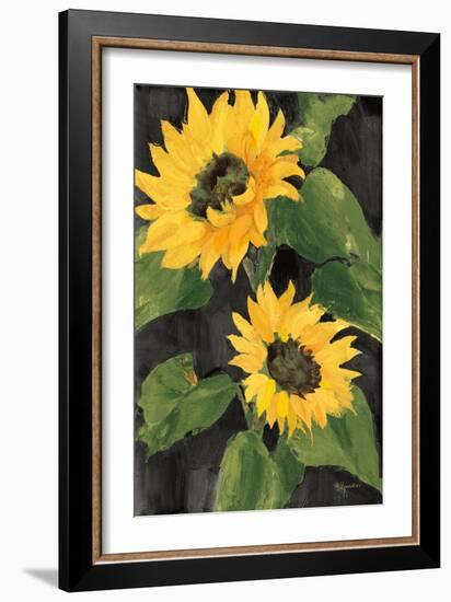 Sunny Blooms on Black-Albena Hristova-Framed Premium Giclee Print