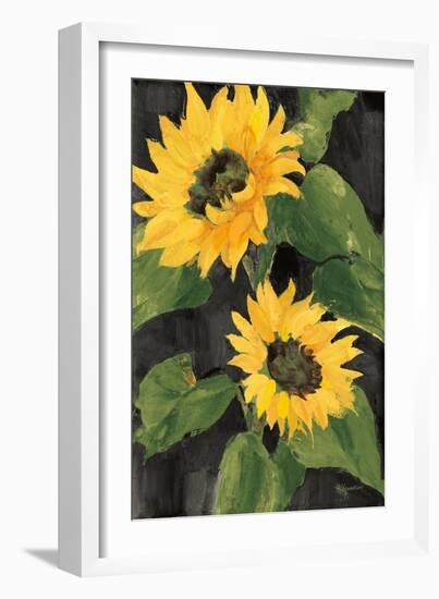 Sunny Blooms on Black-Albena Hristova-Framed Premium Giclee Print