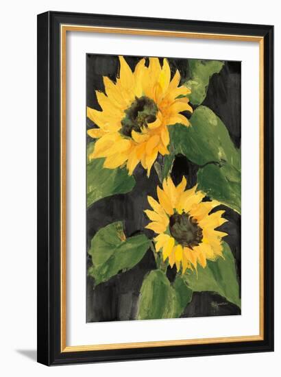 Sunny Blooms on Black-Albena Hristova-Framed Premium Giclee Print