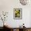 Sunny Blooms on Black-Albena Hristova-Framed Art Print displayed on a wall