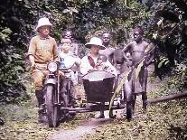 Close-Up Of Missionaries And Friends In Cameroun, Africa-1920s Magic Lantern Slide-Sunny Brook-Stretched Canvas