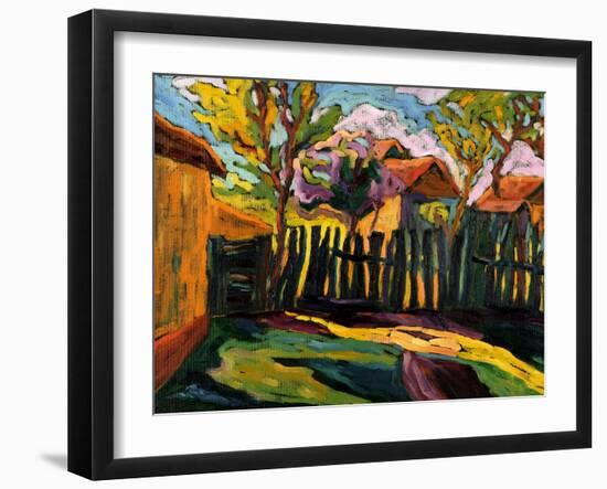 Sunny Courtyard-Marta Martonfi-Benke-Framed Giclee Print