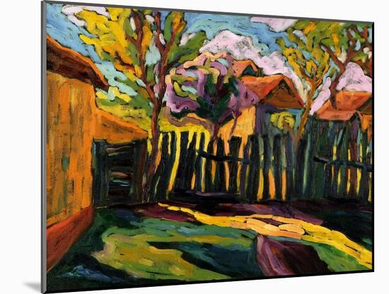 Sunny Courtyard-Marta Martonfi-Benke-Mounted Giclee Print