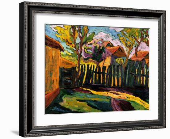 Sunny Courtyard-Marta Martonfi-Benke-Framed Giclee Print