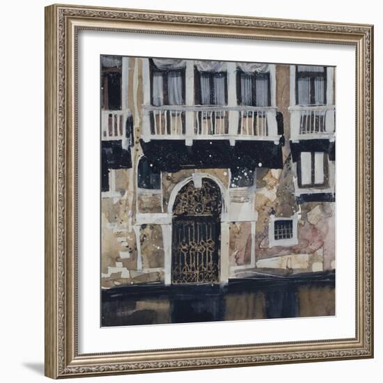 Sunny Facade, Venice-Susan Brown-Framed Giclee Print