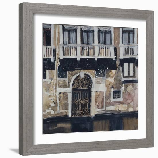 Sunny Facade, Venice-Susan Brown-Framed Giclee Print