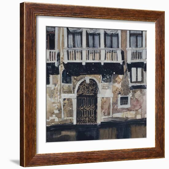 Sunny Facade, Venice-Susan Brown-Framed Giclee Print