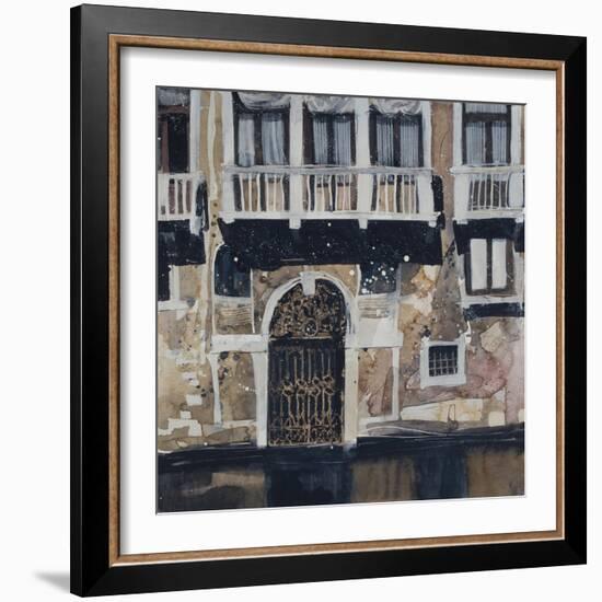 Sunny Facade, Venice-Susan Brown-Framed Giclee Print