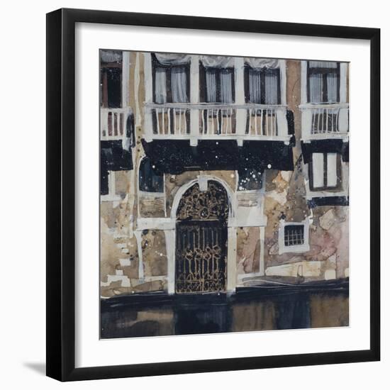 Sunny Facade, Venice-Susan Brown-Framed Giclee Print