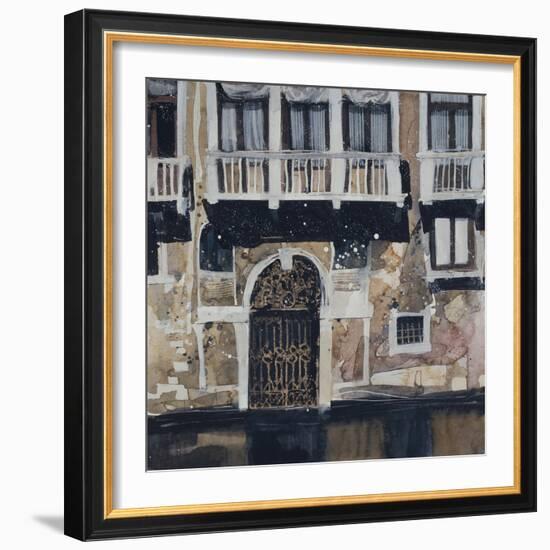 Sunny Facade, Venice-Susan Brown-Framed Giclee Print