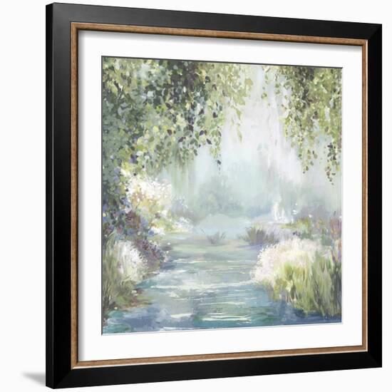 Sunny Forest Path-Allison Pearce-Framed Art Print