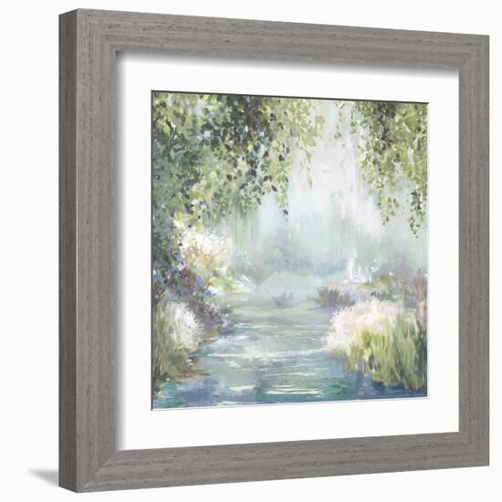 Sunny Forest Path-Allison Pearce-Framed Art Print