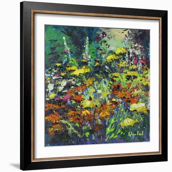 Sunny Garden Colours, 2021 (oil on canvas)-Sylvia Paul-Framed Giclee Print