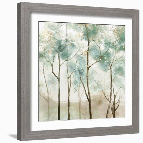 Sunny Green Forest-Allison Pearce-Framed Art Print