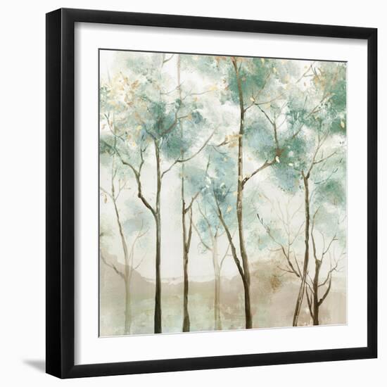 Sunny Green Forest-Allison Pearce-Framed Art Print